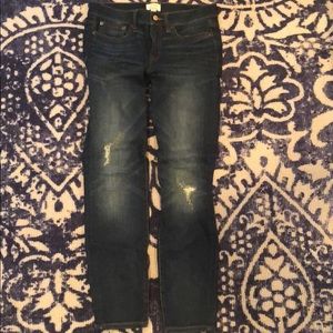J. Crew NWOT Distressed Skinny Toothpick Jeans, 27